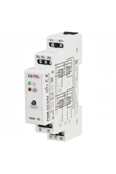 Bistabil relé, NO, 24V AC/DC, 16A, csoport