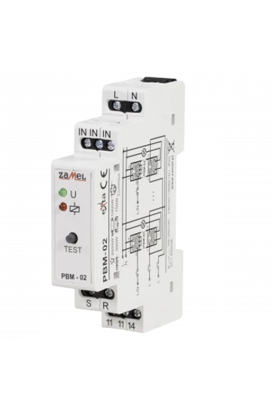 Bistabil relé, NO, 230V AC, 16A, csoport