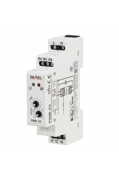 Bistabil relé, időzítővel NO, 230V AC, 16A, PBM-03