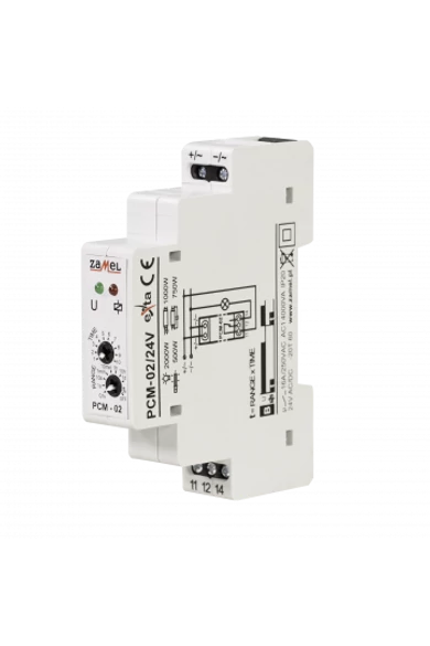 Időrelé, 24V AC, PCM-02/24V