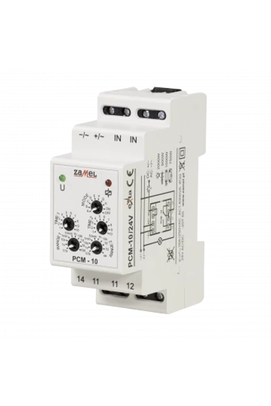 Multifunkciós időrelé, 24V AC/DC, PCM-10/24V