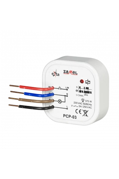 Időrelé, kötődobozba szerelhető, 230V AC, PCP-03