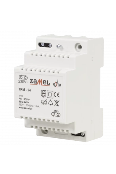 Transzformátor 230/24V AC, 15VA, TRM-24