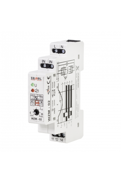 Alkonykapcsoló, DIN sínre szerelhető, IP20, 230V AC, WZM-02