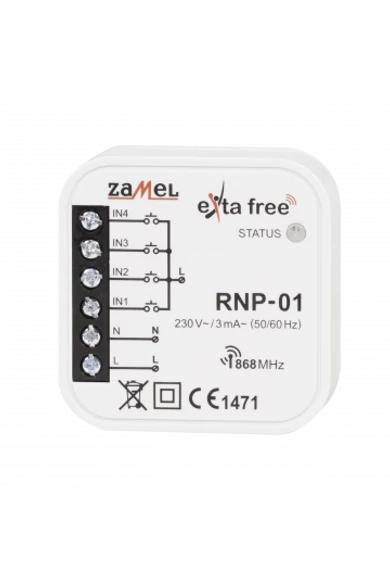EXTA FREE univerzális (Schneider, Legrand...) adóegység 230V, RNP-01