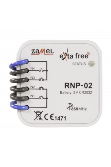 EXTA FREE univerzális (Schneider, Legrand...) adóegység 3V, RNP-02