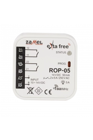 EXTA FREE kétcsatornás vevőegység, ROP-05
