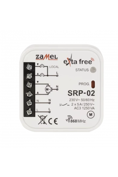 EXTA FREE redőnyvezérlő, SRP-02