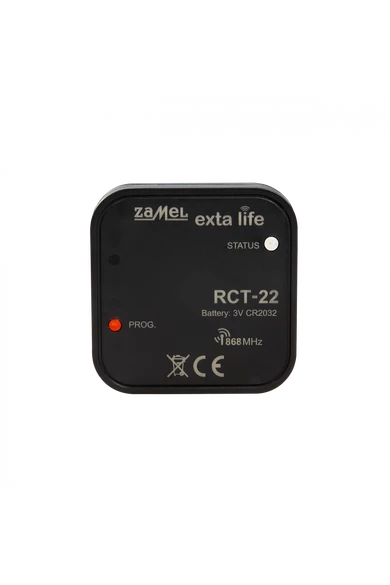 EXTA LIFE hőmérséklet érzékelő, beépített hőérzékelővel, elemes (CR2032), RCT-22