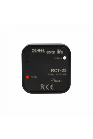 EXTA LIFE hőmérséklet érzékelő, beépített hőérzékelővel, elemes (CR2032), RCT-22
