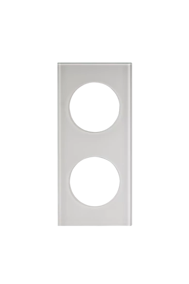 KONEKTO LED dupla üveg keret, négyzet, fehér, LSR-SBK-X2