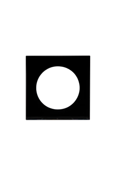 KONEKTO LED szimpla üveg keret, négyzet, fekete, LSR-SCK-X1