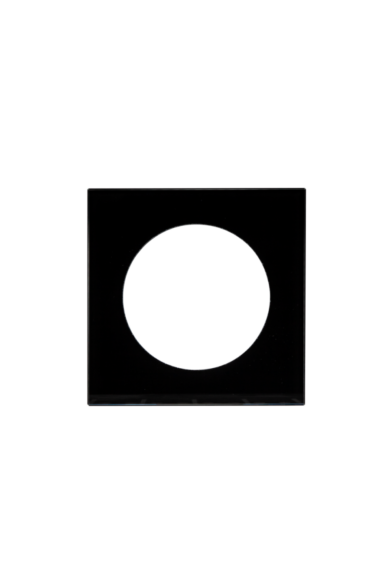KONEKTO LED szimpla üveg keret, négyzet, fekete, LSR-SCK-X1