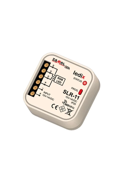 SLR-11, RGB univerzális LED vezérlő, 10-14V, 2,5A, 1 csatornás, távvezérelhető