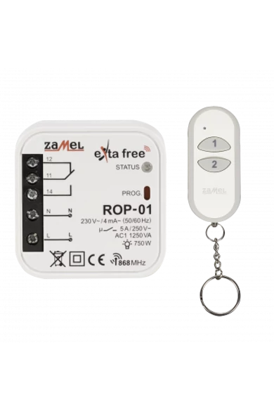 EXTA FREE Távvezérlő szett – univerzális vezérlés (P-257/2 + ROP-01) RZB-05