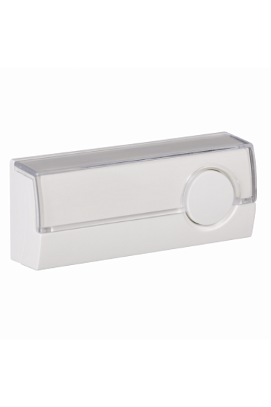 Csengő nyomógomb, háttérvilágítással,fehér, 230V, IP44, PDJ-213