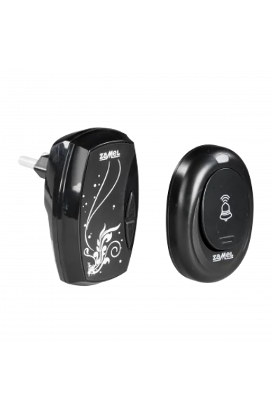 Vezeték nélküli csengő szett "BLUES", 230V, 80dB, 100m, fekete, ST-960