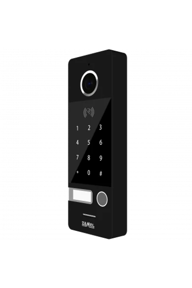 Egy nyomógombos kültéri video csengőpanel, numerikus, RFID, 800x480, IP66, VO-812IDBP