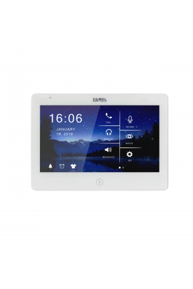 10,1" színes, LCD érintő videó kaputelefon monitor, DVR funkció, WiFi, fekete, 1920x1080 HD, VP-810WHD