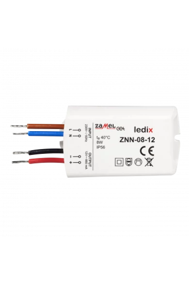 LED tápegység; felületre szerelhető; 12V DC; 8W; IP56
