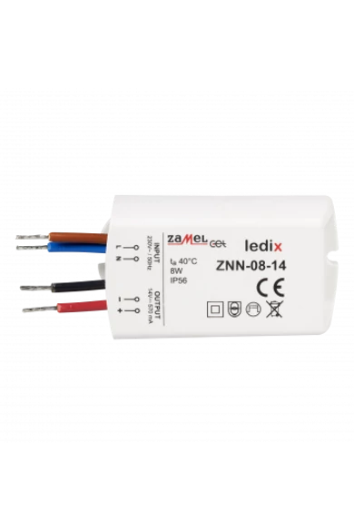 LED tápegység; felületre szerelhető; 14V DC; 8W; IP56 (Ledix)