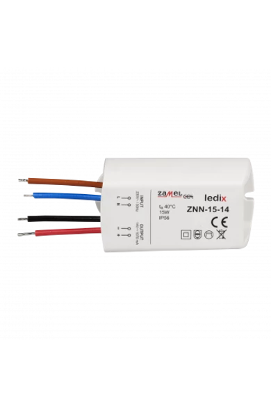 LED tápegység; felületre szerelhető; 14V DC; 15W; IP56 (Ledix)
