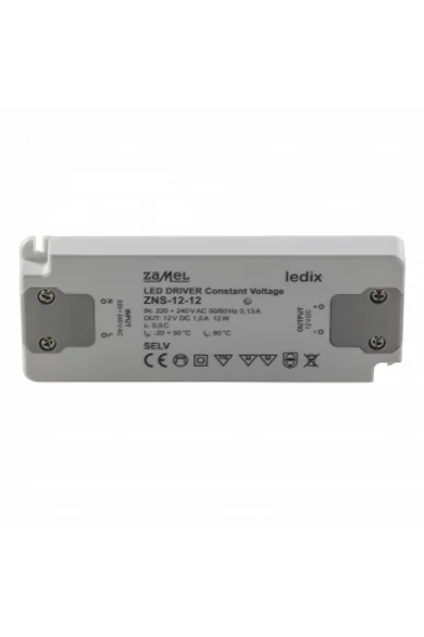 ZNS-12-12 SLIM LED tápegység, 12V DC, 12W